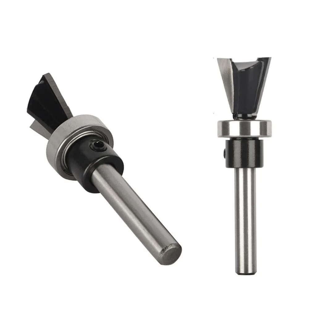 

Anti Kickback Router Bit Milling Tool 6*1 2 Dovetail Bit Anti Kickback Design C3 Micro-grain Carbide Clean Cutting