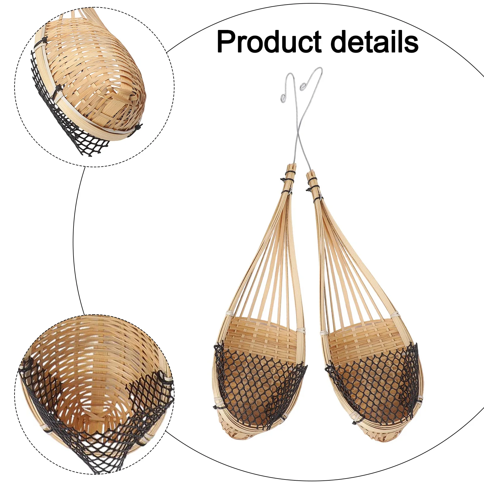 

Garden Decoration As Shown Orchid Hanging Baskets Handcrafted Hanging Pots Lightweight And Flexible Natural And Chemical-free