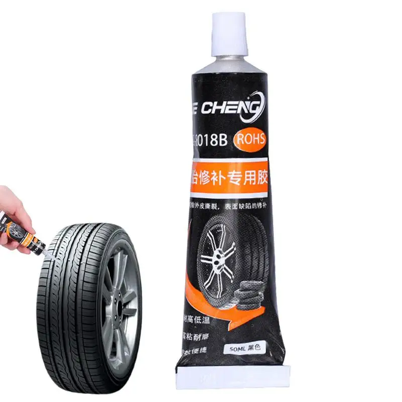 50ml Car Tire Side Cracks Sealants Long Lasting Revolutionary Car Seal Tire Repair Glue Waterproof Strong Rubber Adhesive Tool