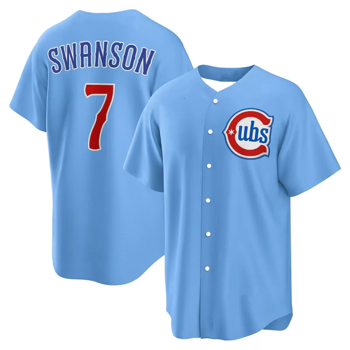 

2526 Summer Spring New Arrive Style Dansby Swanson Replica Baseball Jersey Man Women Casual Sport Shirt Fashion Clothes Cubs