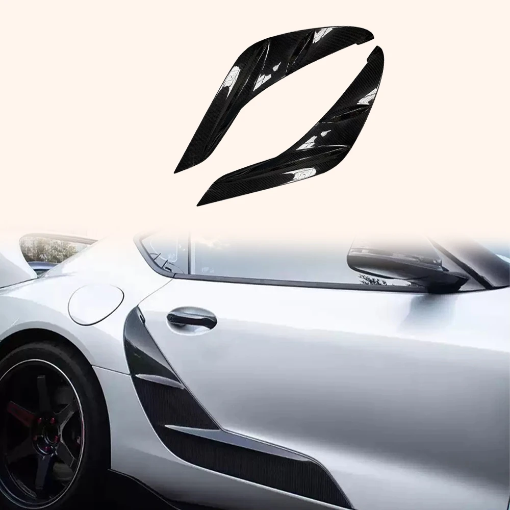 For TOYOTA Supra A90 2019-2022 Carbon Fiber KZ Side Door Panel Trim Spoiler