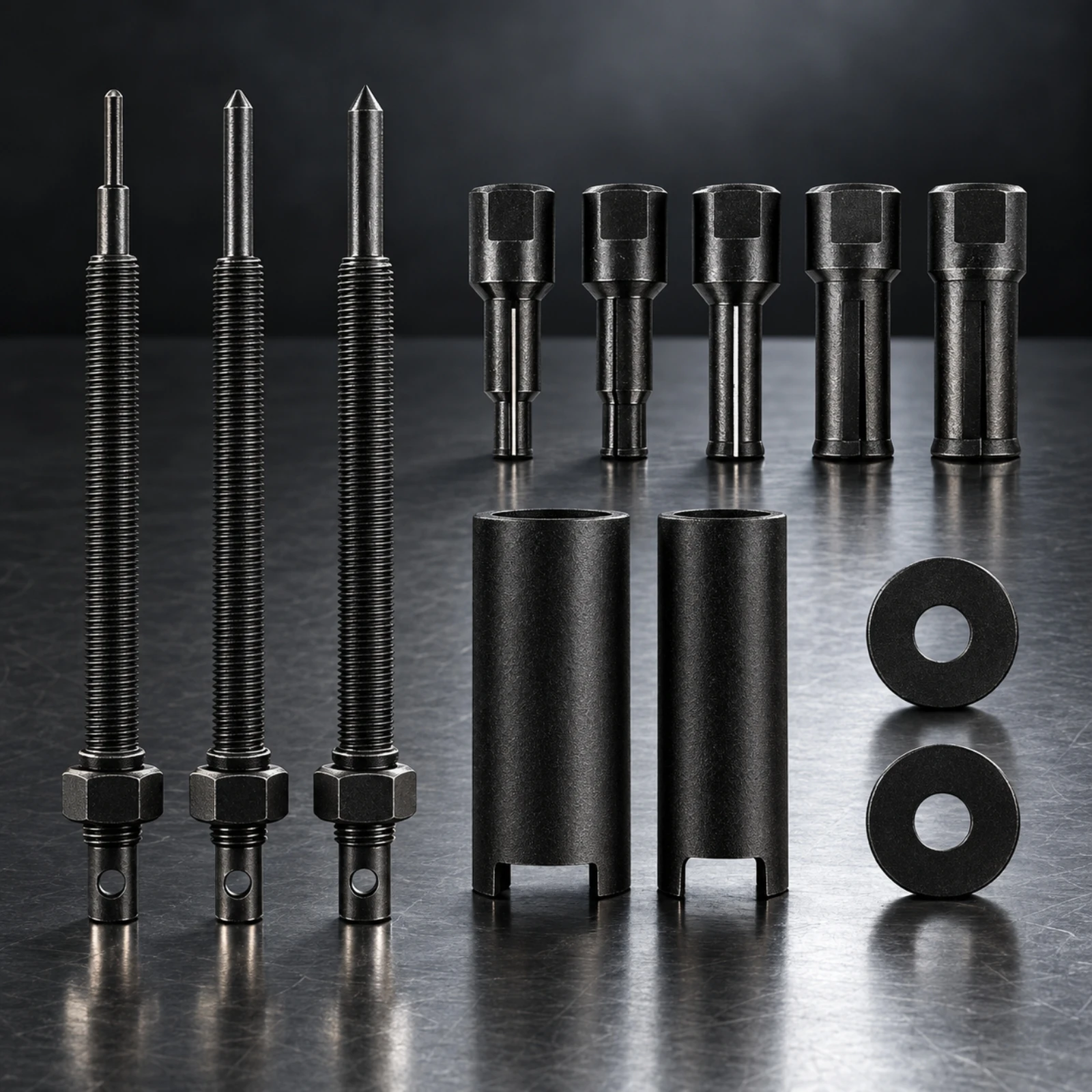 12 Pieces Inner Bearing Puller Kit Wide Application Inner Bearing Removal Tool Kit with Storage Case Expandable Collets Reusable