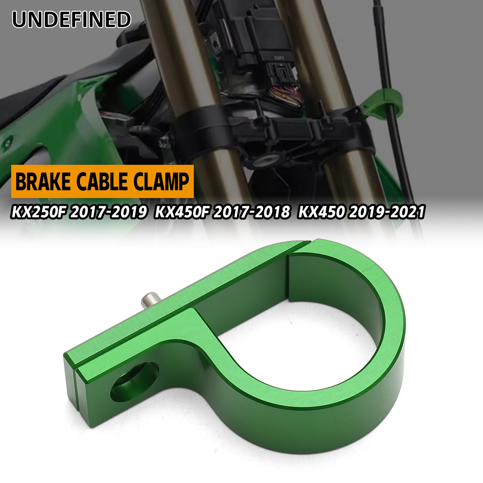 Motorcycle Accessories Aluminum Front Brake Hose Clamp Fit For Kawasaki KX250F 2017-2019 KX450F 2017-2018 KX450 2019-2021