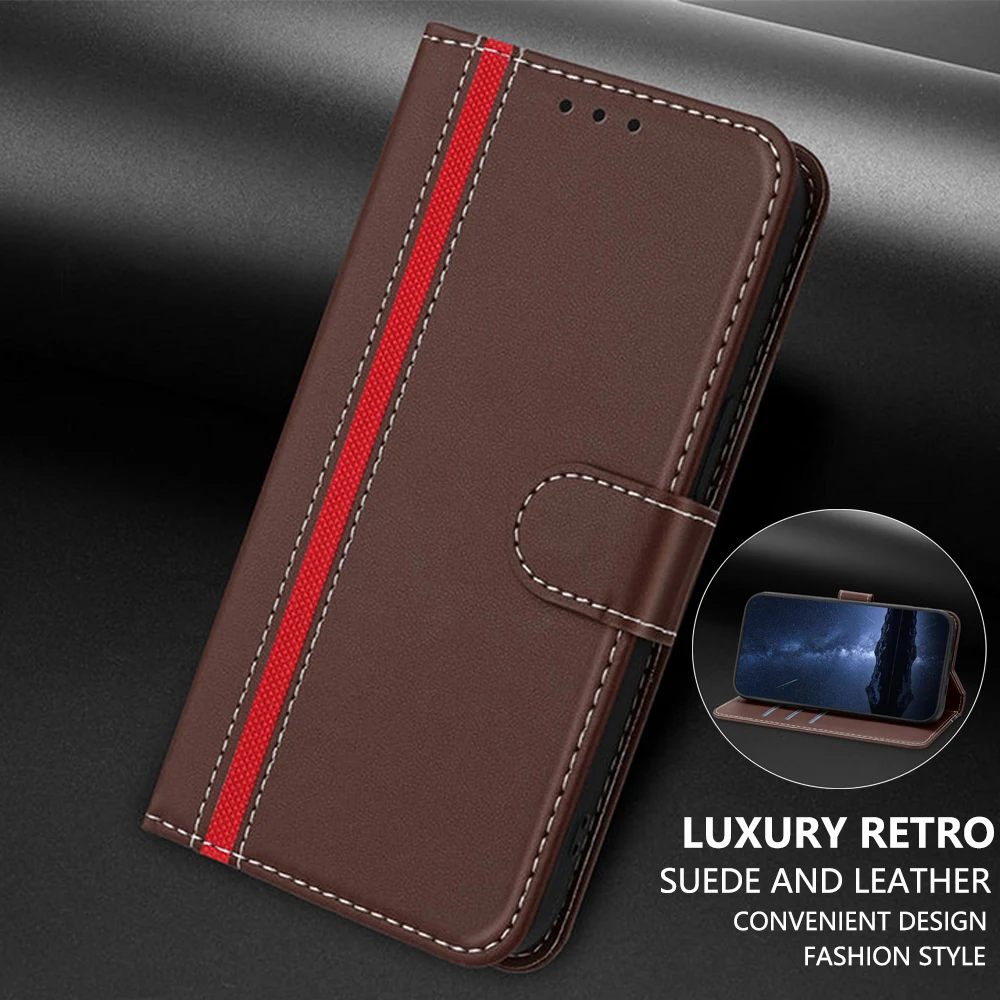 

Для Xiaomi Redmi Note 15 14 13 Pro 5G 4G кожаный чехол-кошелек для Redmi Note 15 Pro Plus 14S чехол Note 14 13 Pro + роскошный чехол