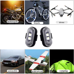 Rgb led aeronaves luzes estroboscópicas luzes da motocicleta led flash posição luz sem fio aeronaves helicóptero luzes de advertência 10 principais vendas pisca amarok - №9