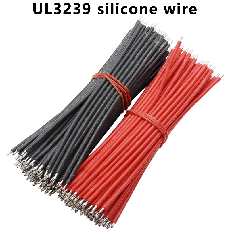 

100pcs/lot High-temperature resistant 3239 silicone wire high-temperature resistant wire LED lamp connecting wire jumper