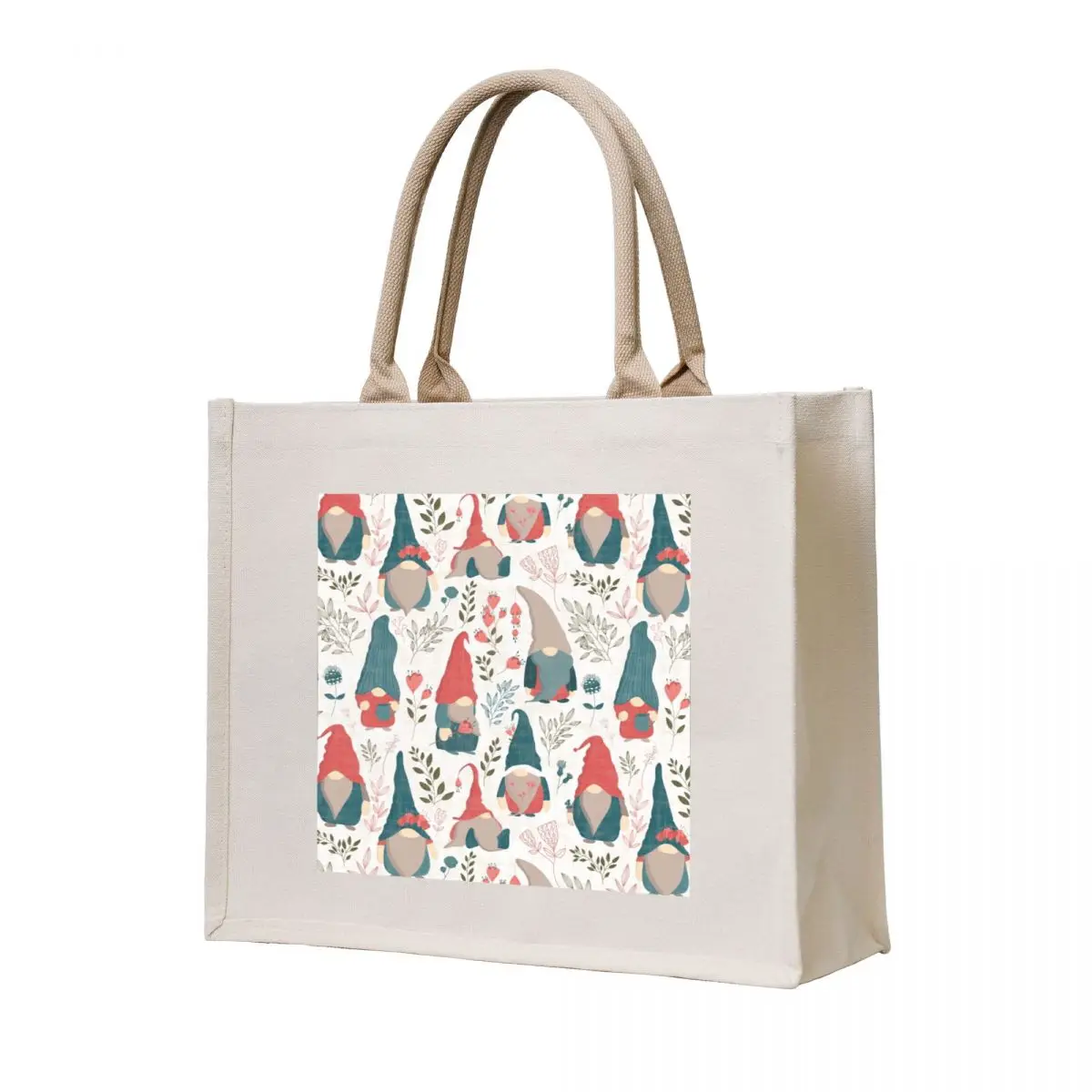

Floral Gnomes Tote Bag Shopping bags Shopper handbag Lady bags
