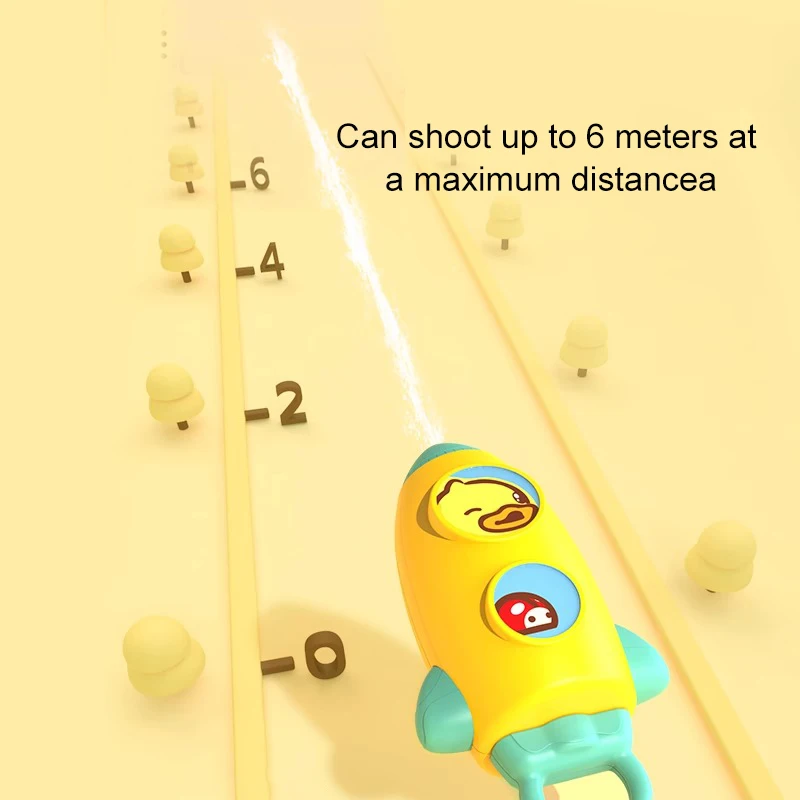 Matériel de sécurité, jeux d'eau en plastique ABS, jouets de plage, pistolet à eau de canard de dessin animé, jouets d'été pour enfants, jouet de piscine en plein air