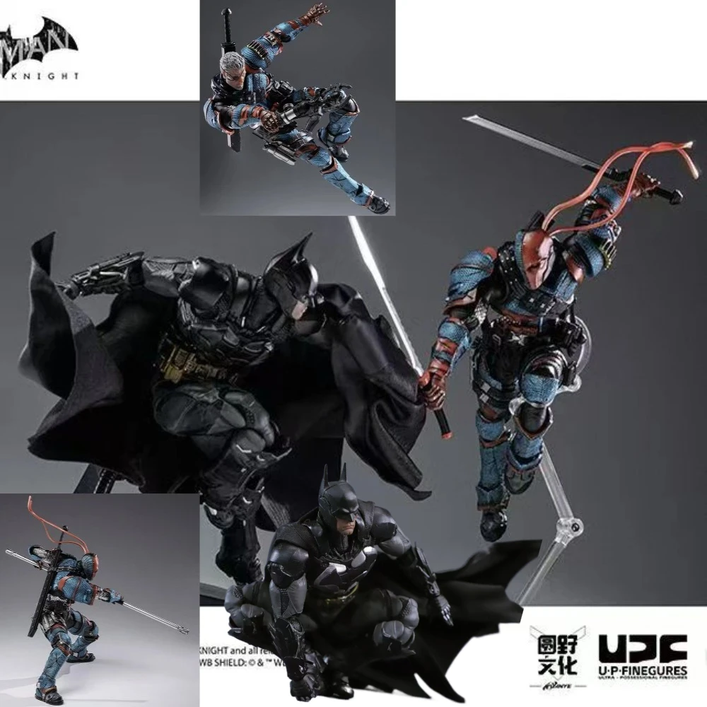 В наличии LPZZ Toys 1/12 Фигурка рыцаря Аркхема Deathstroke и Бэтмен Фигурки Finegures Batman DC Multiverse Супермен Подарок