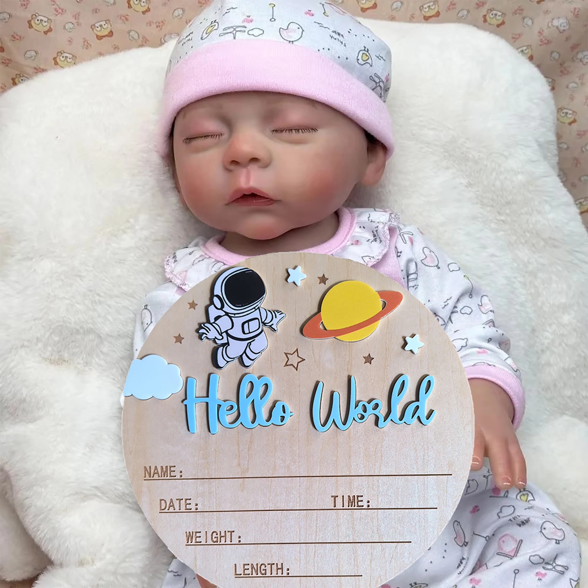 

18-inch simulated vinyl doll washable rebirth soothing confinement training teaching aid toy doll W-015