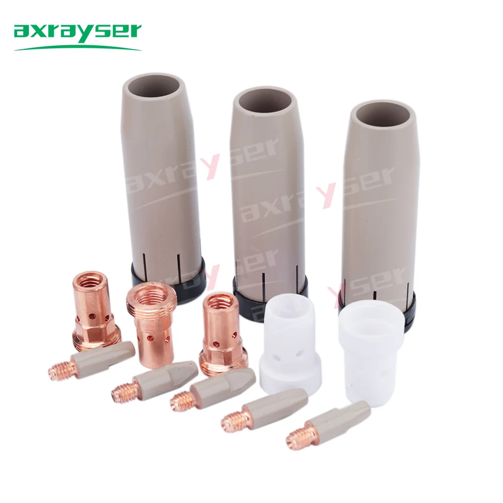 501D 401D Contact Tip Gas Nozzle Coated Nozzle MIG Welding Parts Welder Torch Accessory for 501D 450A MIG MAG GMAW Welding Part