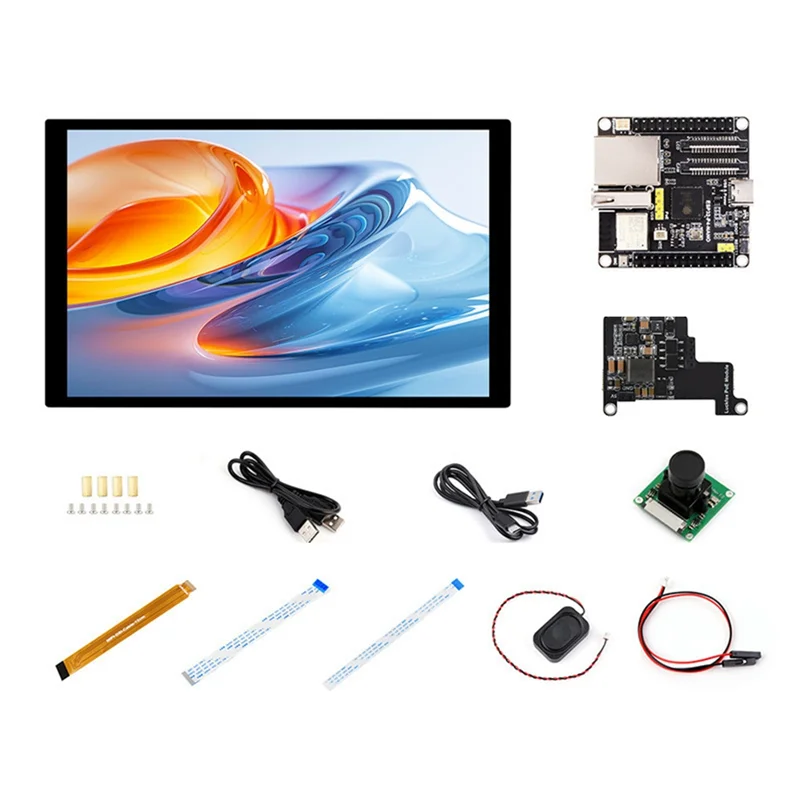 

B68C ESP32-P4-NANO Макетная плата + 10,1-дюймовый дисплей Полный комплект Двухъядерный RISC-V Wi-Fi6 Bluetooth5/BLE RJ45 Порт Ethernet 100M