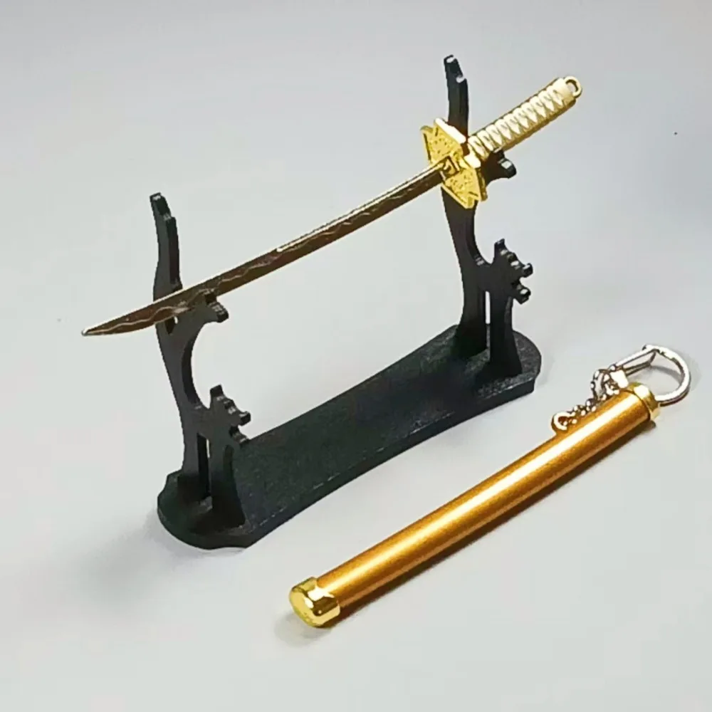 Roronoa Zoro – épée Katana en métal, couteau Ninja, sabre Katana japonais, sabre de samouraï Original, accessoires de Cosplay, jouet accessoire, 5.9 pouces