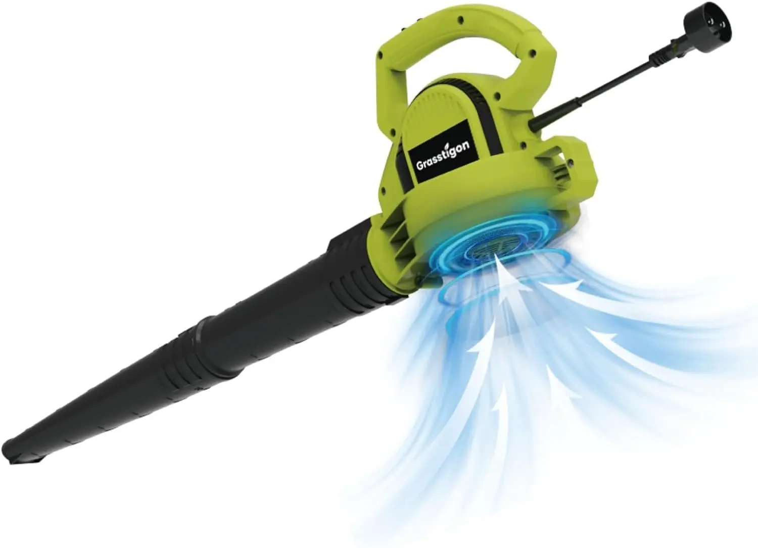 

7-Amp Electric Leaf Blower, 390CFM/210MPH, 2 Speeds, Lightweight Handheld for Lawn Care, Patio, Leaves, Dust, Snow