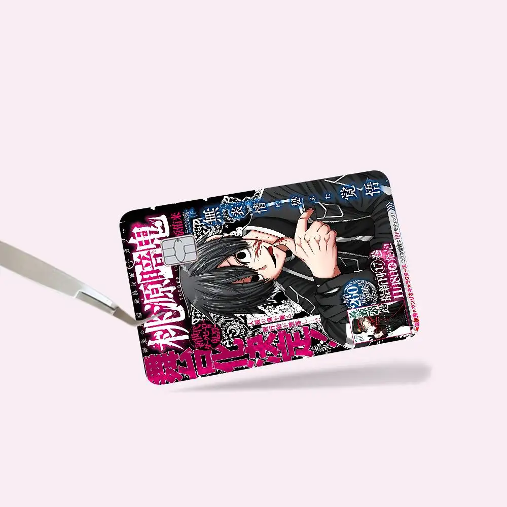 غطاء لاصق من فيلم Tougen Anki Dark Demon Of Paradise Anime لبطاقة الائتمان وبطاقة الخصم البنك الأمامية #6