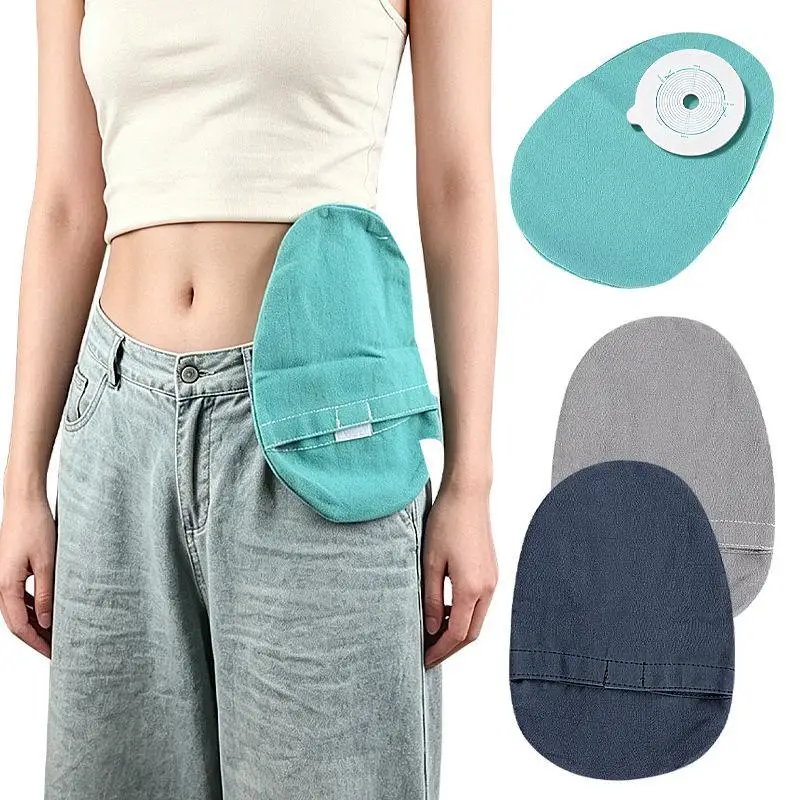 【Y】1Pcs Reusable Stoma Cove Pouches Washable Ostomy Bag Protector Adjustable Breathable Colostomy Pouch Cover