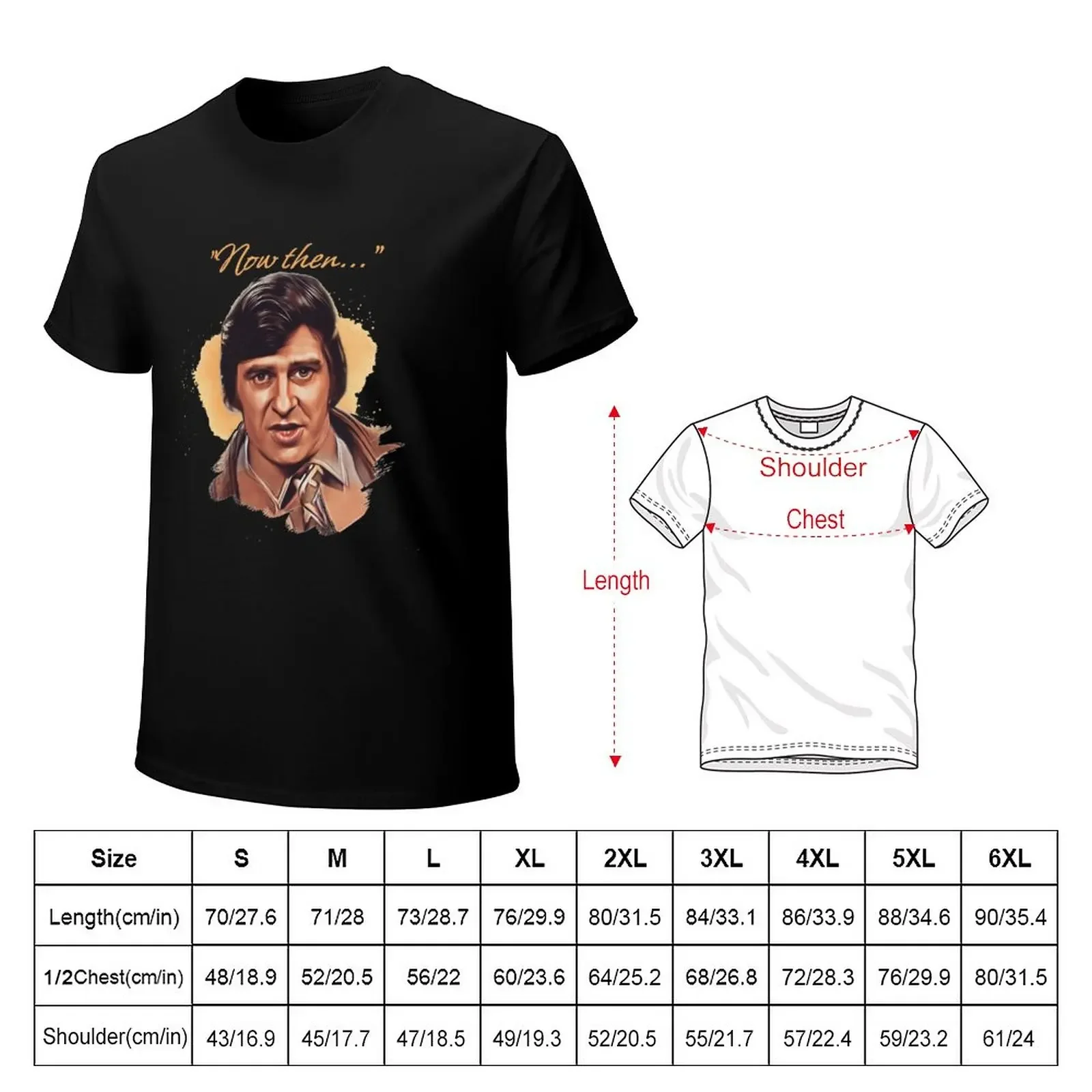 Now Then Fred Trueman T-Shirt tops plus sizes T-shirts for men cotton