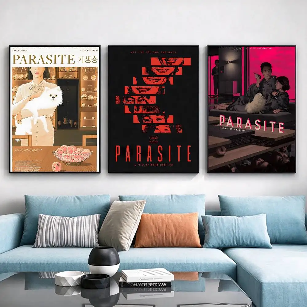TV P-Parasites Poster Waterproof Wall Art Sticker For Bar Living Room Vintage Decor High Quality Print