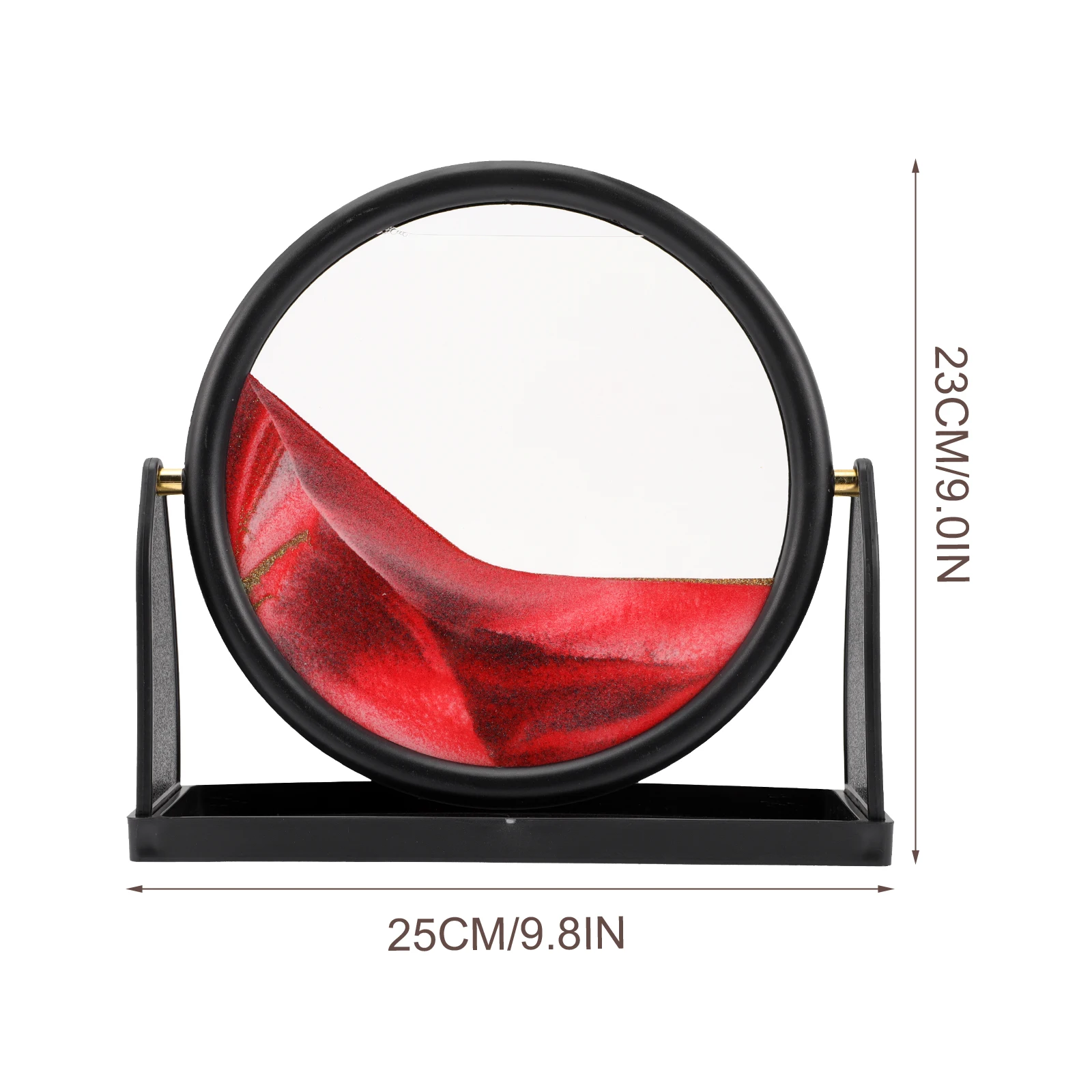 3D Landscape Sand Painting Artistic Moving Sand Art Picture Ornament Desktop Decor Living Room Office Wear Resistant