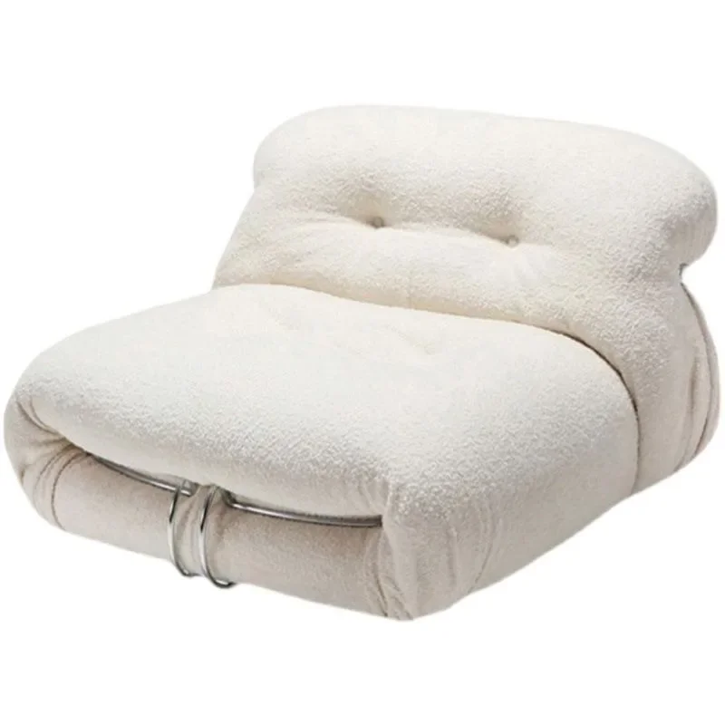 

Special-shaped sofa, modern small apartment French retro lamb wool sofa