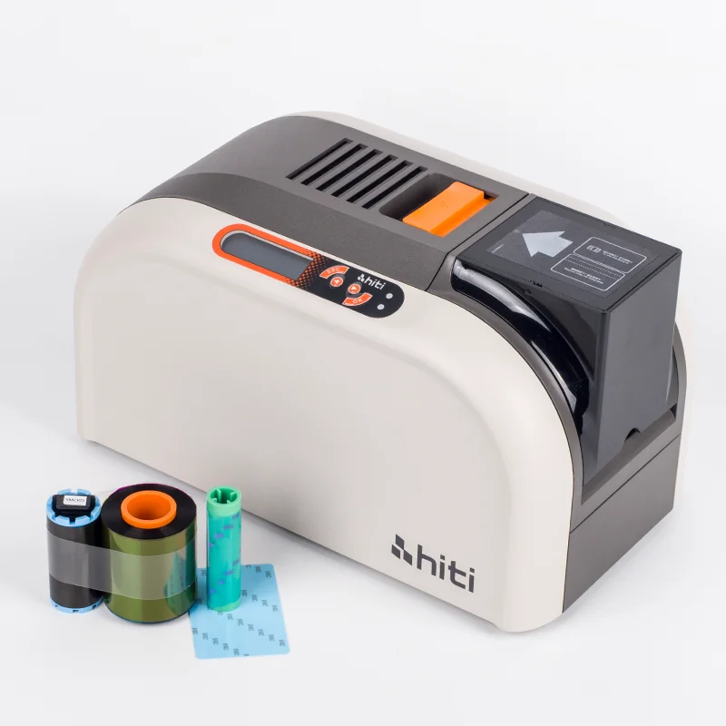 

Hiti cs220e Plastic id Card Printer Machine Color Plastic Cards Printing Business Both Side Badge Student PVC Card Photo Maker
