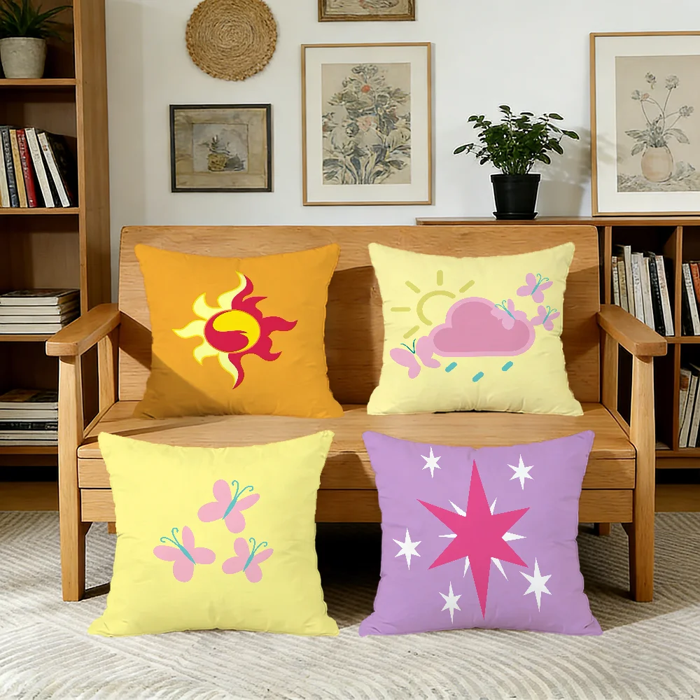 C-cutie Mark Cushion Cover For Pillow Printing Sofa F-fluttershy Decoration Home Car Room Coffee Shop Office Nordic Simplicity