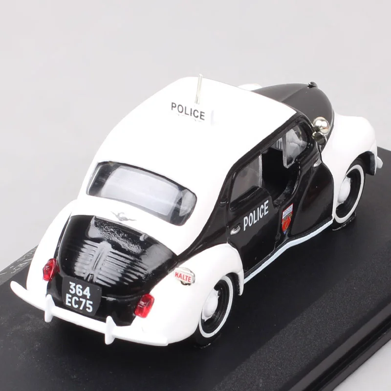 1:43 małe Renault 4CV Pie 1956 supermini policja Diecast i pojazdy modele skala metalowy samochód Vintage zabawki miniaturowe dla dzieci