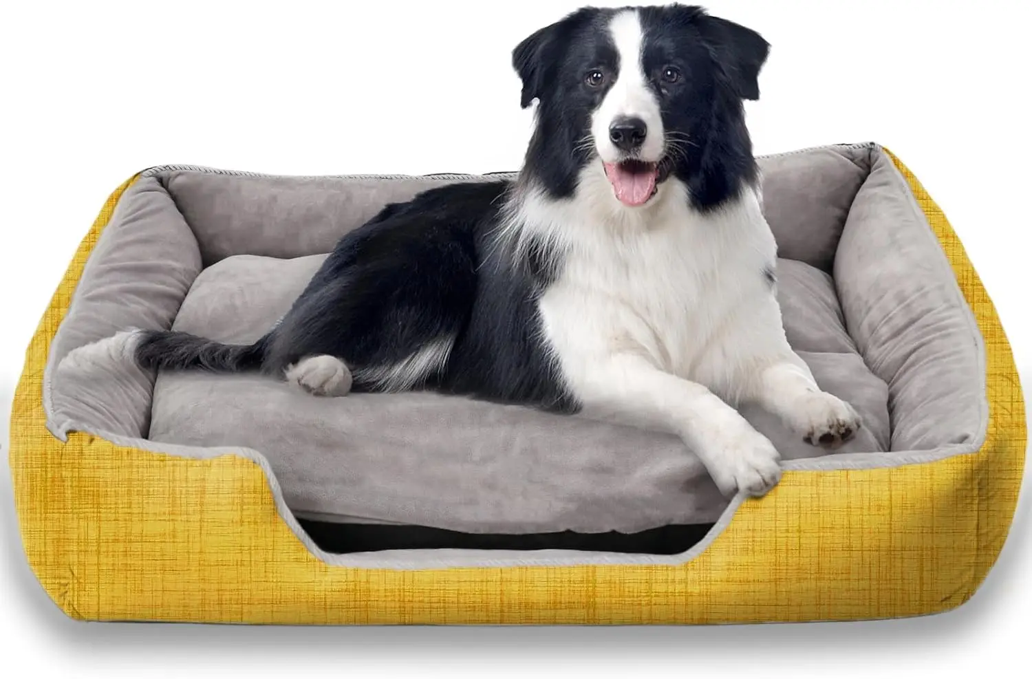 

Dog Bed With Sides For Medium/Large Dogs, Soft & Fluffy, All Seasons, Fully Removable & Washable Dog Bed, Luxury, Stylish,