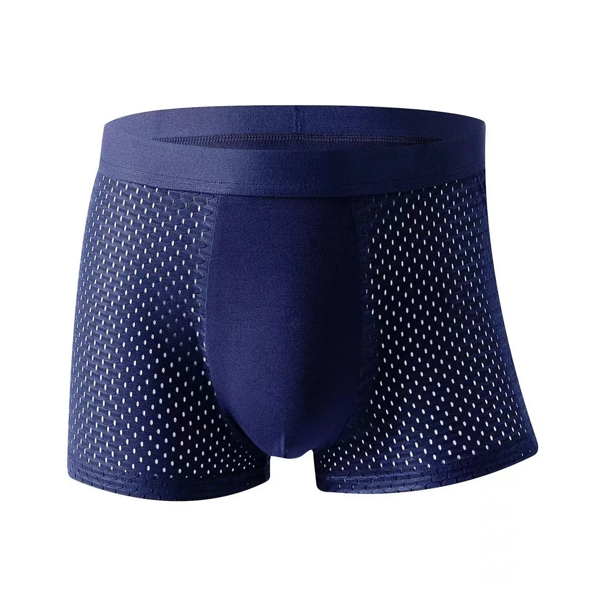 4 PCS Men\'s Boxers Shorts Breathable Mesh Underwear Cool Summer Sports Comfortable Soft 4 Colors 2XL TO 4XL