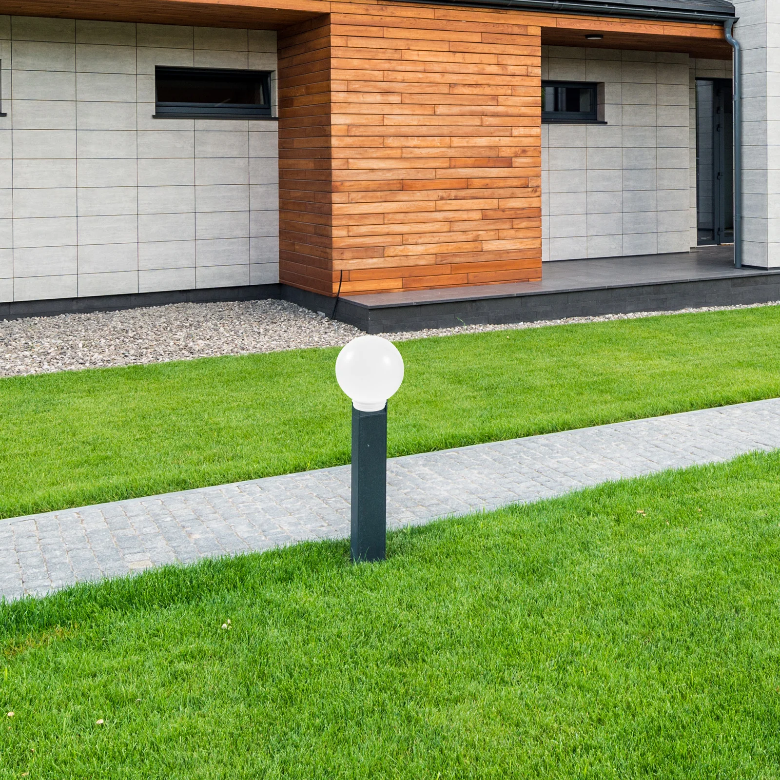 

Абажур в форме шара, акриловый глобус для наружной внутренней лампы, защитный столб, крышка для патио, украшение для сада