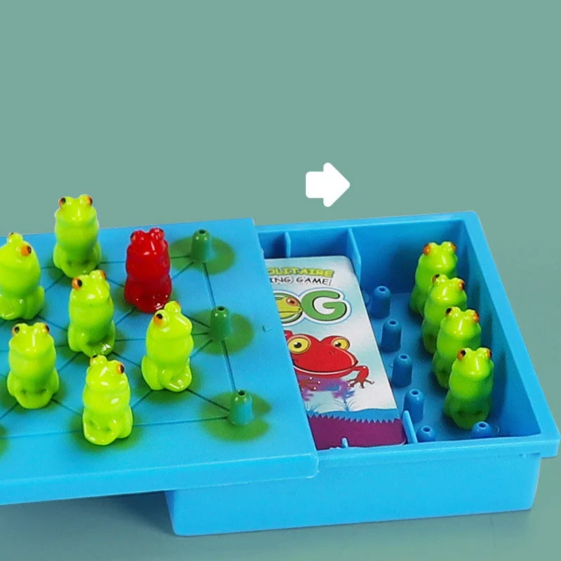 Montessori Toy for Kids, Sapo Damas, Pensamento Lógico, Jogo de Inteligência, Estratégia, Avanço de Xadrez, Presente Educativo