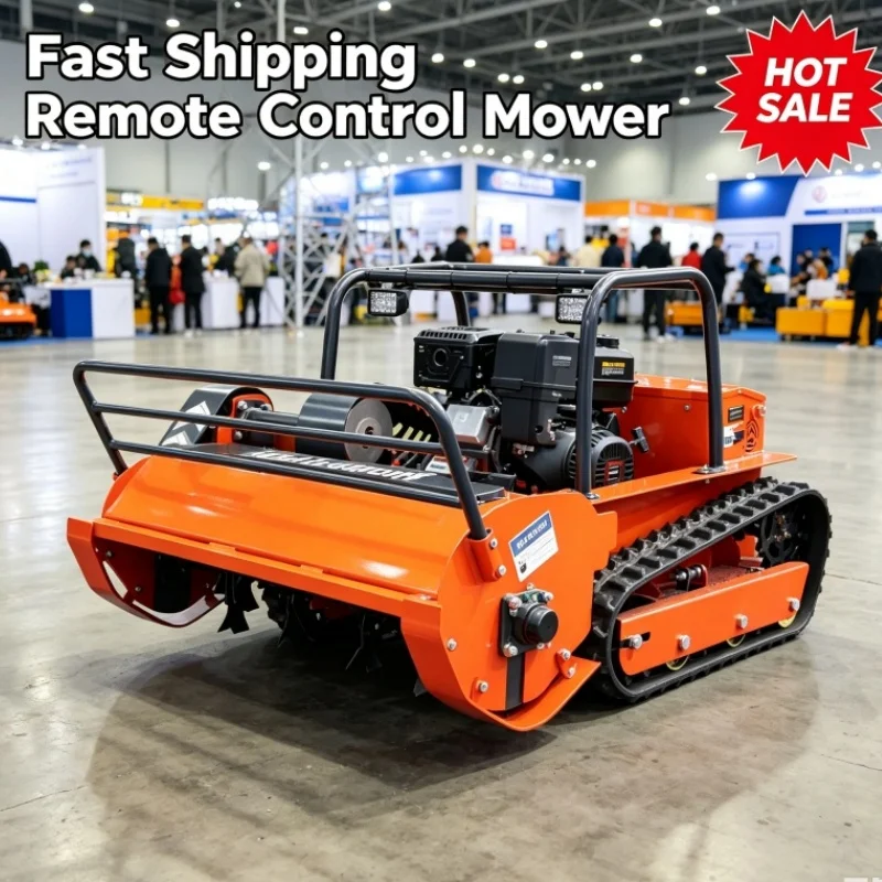 Customized Hot Sale Remote Control Lawn Mower Mulching Lawn Mower For Garden Yard Grass Trimming