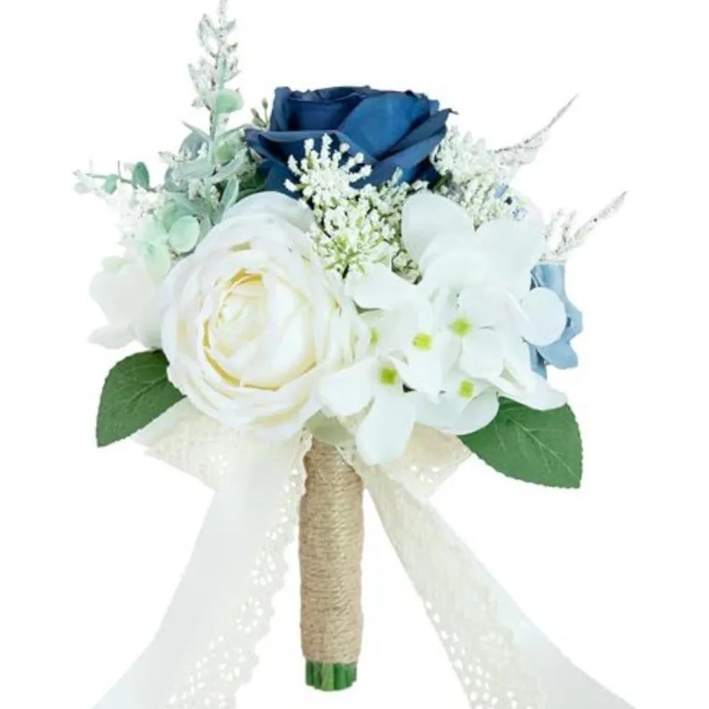 

Искусственный шелковый букет роз для невесты и подружек невесты, для свадебных фотографий, долговечный