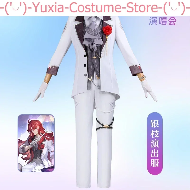 Honkai: Star Rail Argenti Concert Game Suit Handsome Uniform Cosplay Costume Halloween Party Role Play Outfit Men