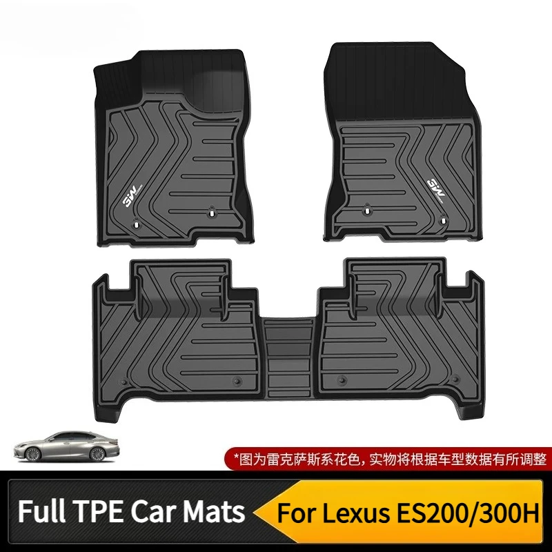 For Lexus ES200 ES300H 2012-2025 Car Floor Mats Full TPE Scratch-Resistant and Wear-Resistant Foot Carpet Foot Pad Accessories