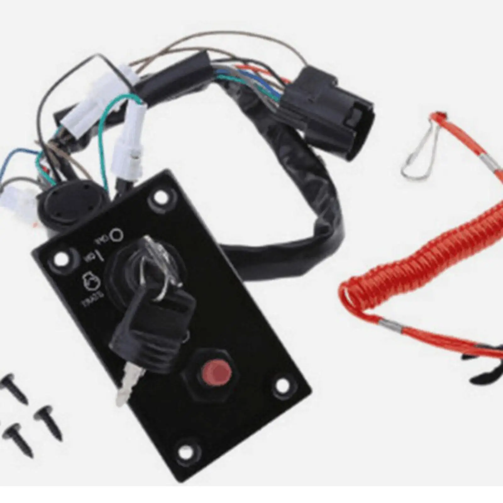 

Marine Outboard Switch Panel Durable ABS Plastic Ignition Key Starter Assembly for Suzuki 37100-96J24 Boat Engine