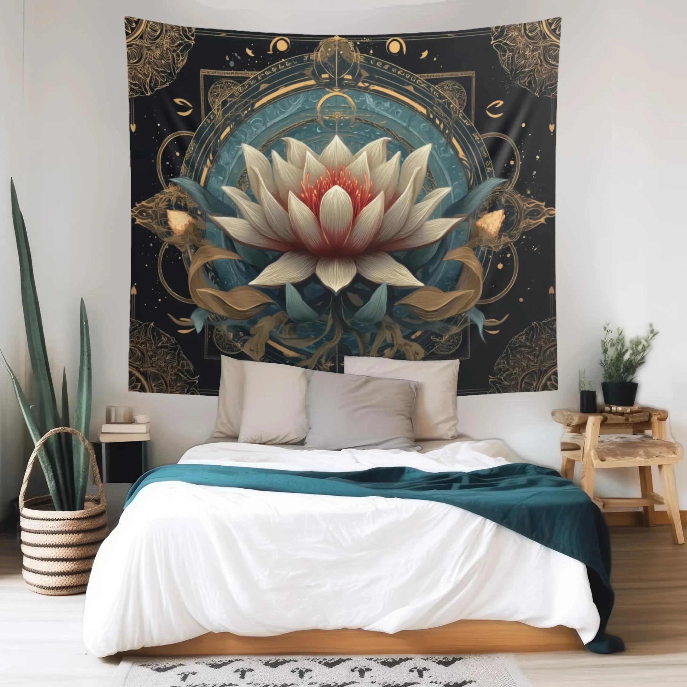 VIKAMA Dark Universe Tapestry Mysterious Star Array Background Cloth Meditation Room Living Room Meditation Room Decoration