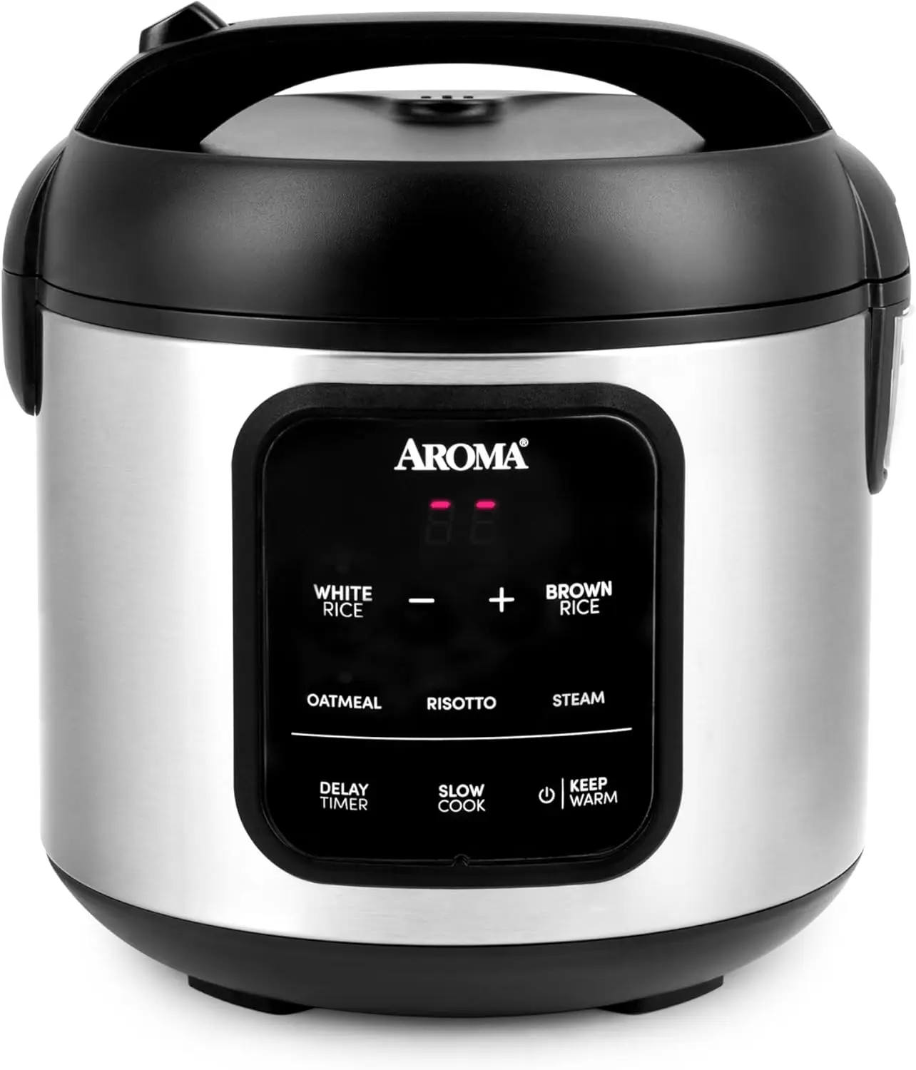 Digitaler Reiskocher, 4 Tassen (ungekocht) / 8 Tassen (gekocht), Dampfgarer, Multikocher, Slow Cooker, Haferbrei-Kocher, automatische Warmhaltefunktion, 2