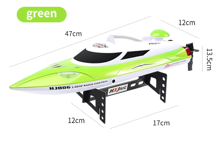 35km/H HJ806 2.4G High-Speed Remote Control Racing Boat With Water Cooling System /High Speed R/C boat Children Model Toys