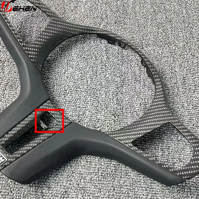 Suitable for BMW steering wheel cover 3 series 5 series G20 G30 G01 G08 modified MP carbon fiber hollow cover