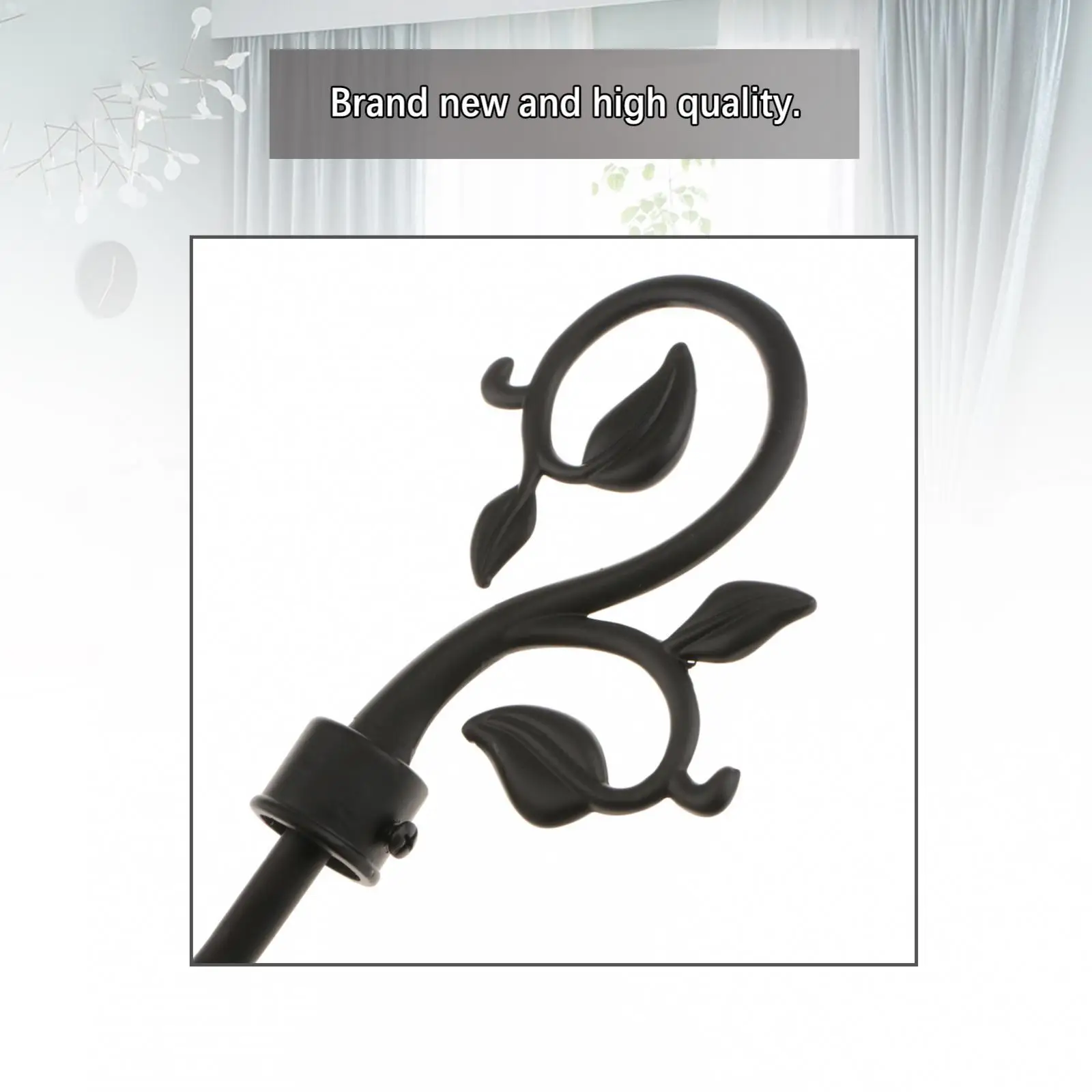Aluminum Alloy U Shape Curtain Hook Classic Drapery Tieback Holdback Hangers for Window Curtains