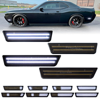 Car Front/Rear Bumper Parking Light White LED Side Marker Light Indicator For Dodge Challenger 2008-2014