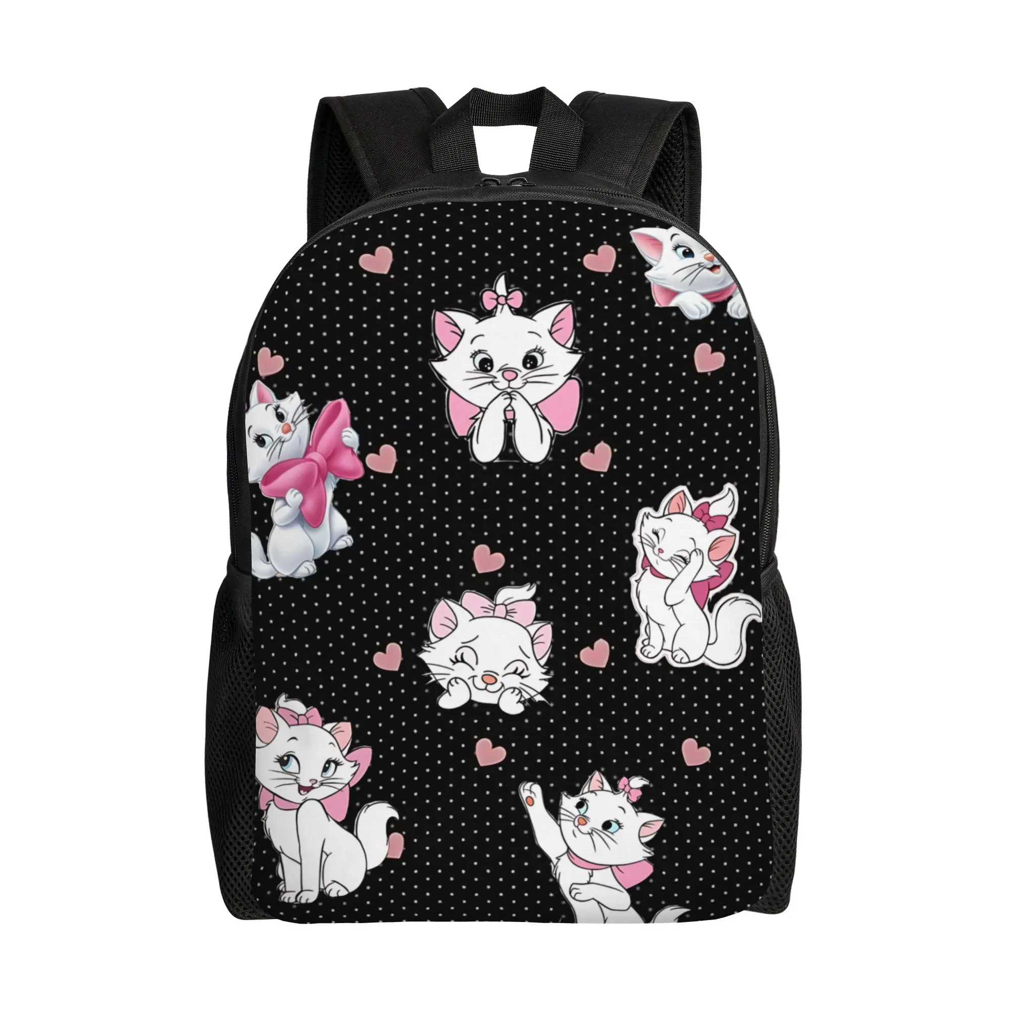 

1Piece Black Marie New School Year Storage Bag The Aristocats Female Backpack