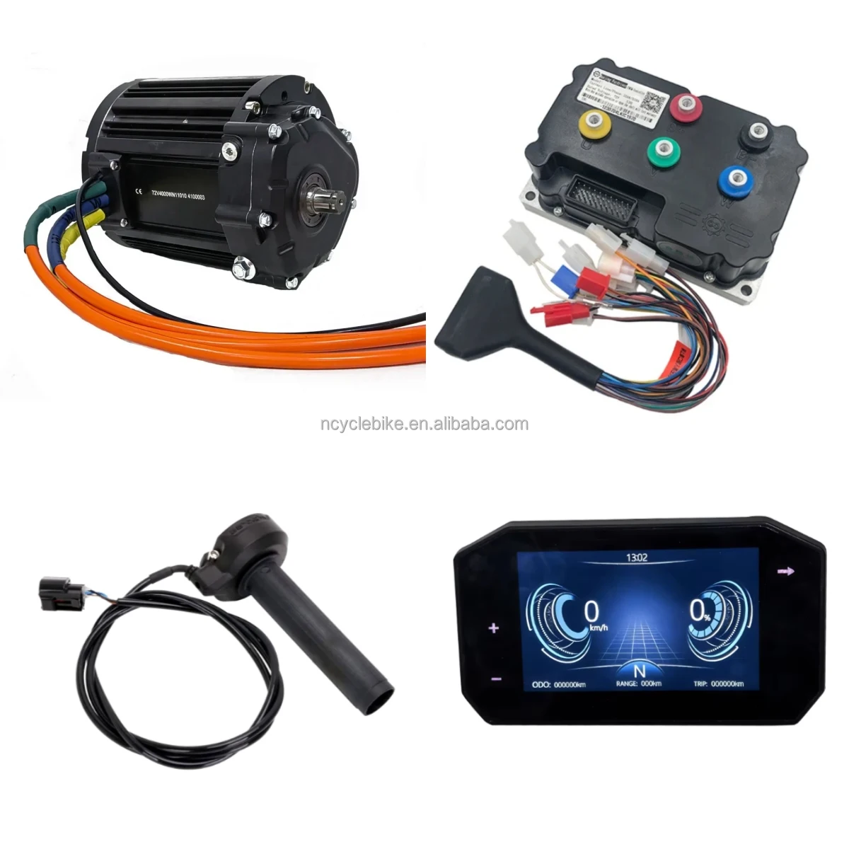 

QSMOTOR 138 4000W 8000W Mid-drive Motor With Fardriver Controller Complete E-drive Kits