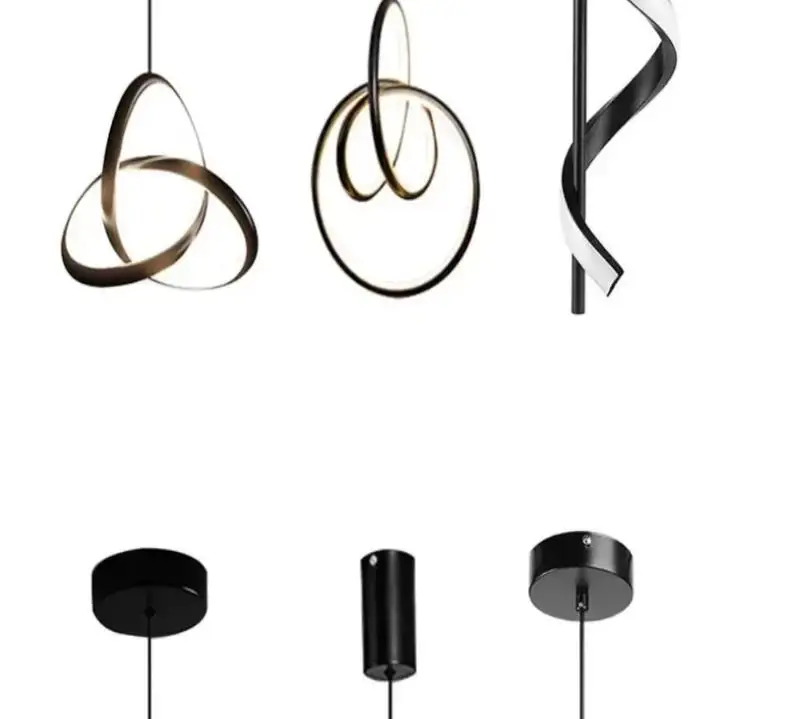 

Nordic Pendant Lights 3 Colors Hanging Lamp Pendant Lights LED Chandeliers For Living Room Kitchen Dining Room Bedroom Bedside