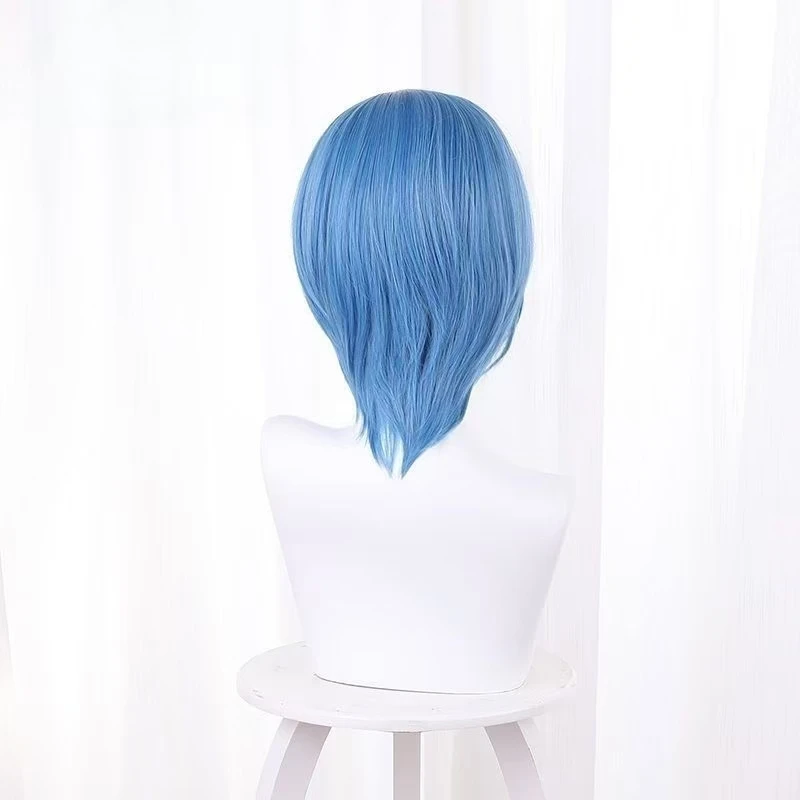 Anime Character Wakana Shiki Cosplay Wig Short Hair with Realistic Scalp Top Rose Mesh Inner Cap Heat Resistant Synthetic Fiber