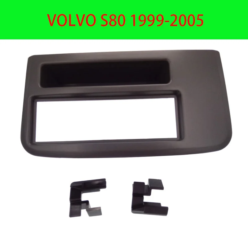 

HY trade Din Car Radio Frame Panel Fascia for VOLVO S80 1999-2005 Stereo Dashboard CD Fitting Adaptor