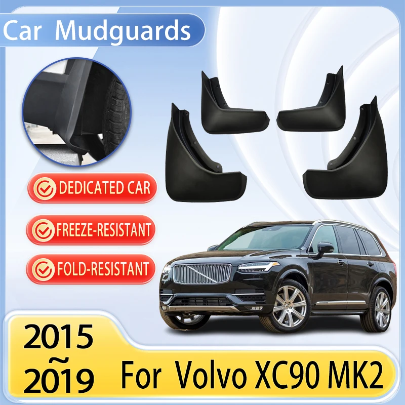

Car Mudguards Parts For Volvo XC90 MK2 II 2016 2018 2015~2019 Front Rear Mudflaps Fenders Flare Cover Guard Auto Mud Accessories