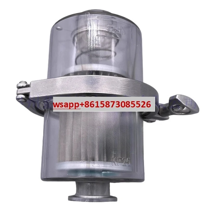 

Non leakage vacuum pump inlet dust particles oil mist oil fume exhaust filter KF25 air-water separator