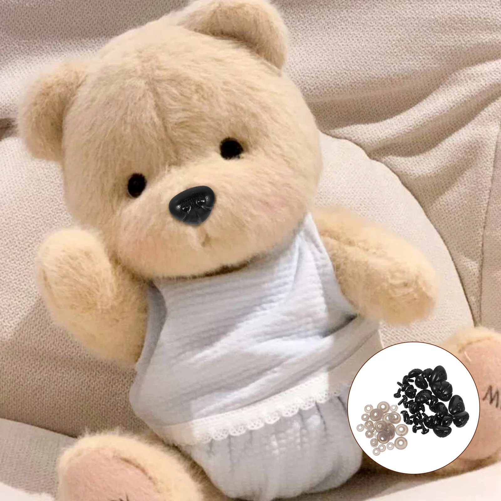 

30 Pcs Safety Plastic For Diy Plastic Animals Includes Washers Secure Dolls Accessories For Stuffed Animal Craft Projects